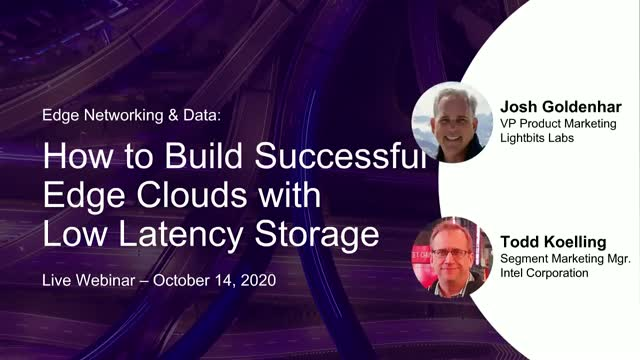 Edge Networking & Data: How to Build Edge Clouds with Low Latency Storage
