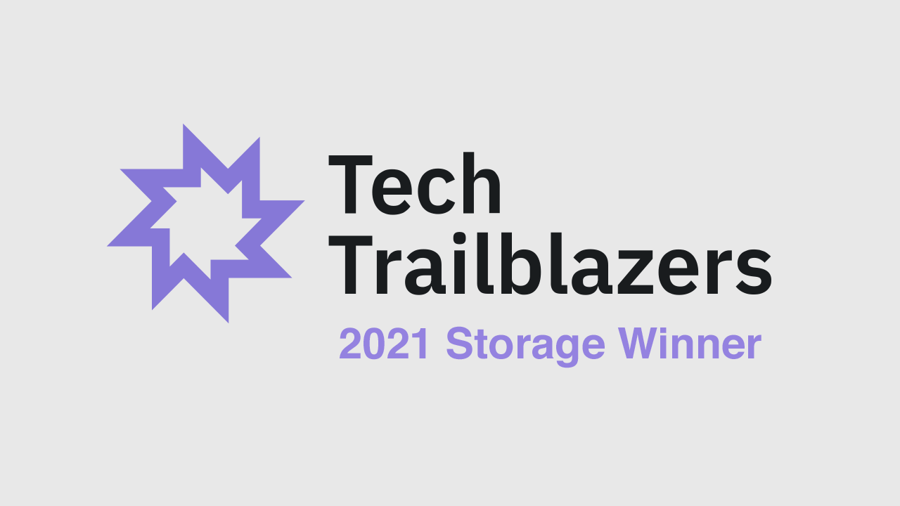 Tech Trailblazers 2021 Storage Winner Logo