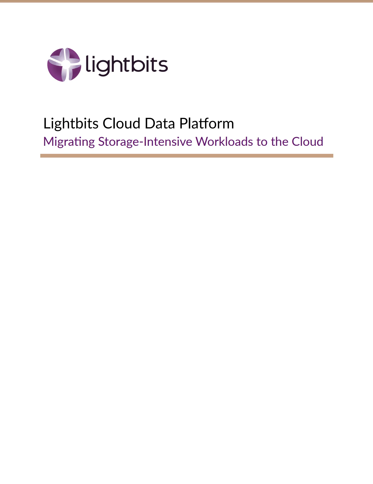 Lightbits storage on azure for DBs whitepaper