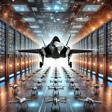 F-35 image with analogy to software-defined storage